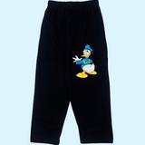 Black Donald Print Kids Lounge Pant Unisex