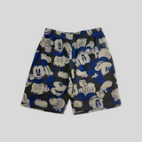 Blue Mickey Print Kids Sleeveless T-Shirt Shorts Set (Unisex)