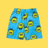 Blue Spongebob Kids Sleeveless T-Shirt Shorts Set (Unisex)