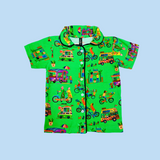 Cafe Treat Kids Night Suit - Half Sleeve Shirt and Full Pant