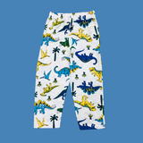 Dino World Print Kids Night Suit - Half Sleeve Shirt and Full Pant