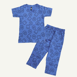 Egg Bread Print Half Sleeve Kids Coords (Unisex) - Half Sleeve T-Shirt and Full Pant