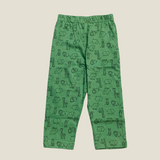 Green Animals Print Half Sleeve Kids Coords (Unisex) - Half Sleeve T-Shirt and Full Pant