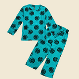 Hand Print Full Sleeve Kids Co-ord Set (Unisex) - Pant with Single Side Packet
