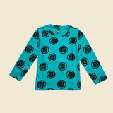 Hand Print Full Sleeve Kids Co-ord Set (Unisex) - Pant with Single Side Packet