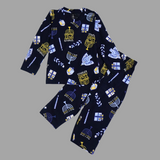 Happy Holiday Full Sleeve Kids Co-ord Set (Unisex) - Pant with Single Side Packet