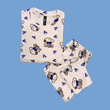 Heart Snoopy Print Half Sleeve Kids Coords (Unisex) - Half Sleeve T-Shirt and Full Pant
