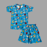 Little League Kids Half Sleeves T-Shirt and Shorts Coord Set (Unisex)