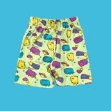 Space Pusheen Kids Shorts Coord Set (Unisex) - Shorts with Single Side Packet