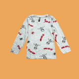 Grey Spiderman Full Sleeve Kids Co-ord Set (Unisex) - Pant with Single Side Packet