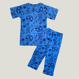 Spidey Print Half Sleeve Kids Coords (Unisex) - Half Sleeve T-Shirt and Full Pant