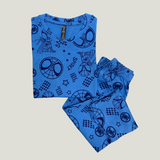 Spidey Print Half Sleeve Kids Coords (Unisex) - Half Sleeve T-Shirt and Full Pant