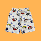 White Paw Kids Sleeveless T-Shirt Shorts Set (Unisex)