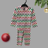 Tree Print Kids Coord Set (Unisex) - Full Sleeve T-Shirt and Full Pant