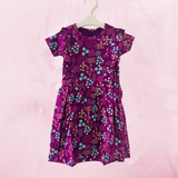 Purple Blossom Flowers | Girls Frock