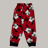 Christmas Red Mickey Print Kids Sweatshirt and Joggers Set (Unisex)