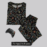 Arrow Joystick Kids Coord Set (Unisex) - Half Sleeve T-Shirt and Full Pant with Single Side Packet