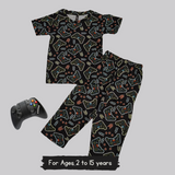 Arrow Joystick Kids Coord Set (Unisex) - Half Sleeve T-Shirt and Full Pant with Single Side Packet