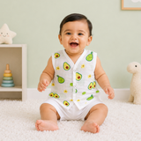 Muslin Button Jabla - Avocado