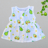 Muslin Button Frock - Avocado
