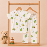 Muslin Half Sleeve Pant Coords - Avocado