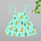 Muslin Knot Frock - Baby Fox (Preorder Dispatch from 2-7-26)