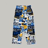 Basket Ball Print Kids Night Suit - Half Sleeve Shirt and Full Pant