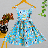 Beach Ride - Sleeveless Cotton Frock