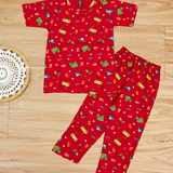 Beep Vehicles Kids Coords (Unisex) - Half Sleeve T-Shirt and Full Pant