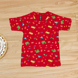 Beep Vehicles Kids Coords (Unisex) - Half Sleeve T-Shirt and Full Pant