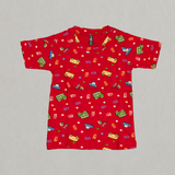 Beep Vehicles Kids Coords (Unisex) - Half Sleeve T-Shirt and Full Pant