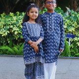 Blue Mango Boys Ethnic Kurta Pyjama Set