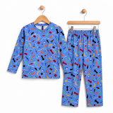 Blue Candies Full Sleeve Kids Co-ord Set (Unisex) - Pant with Single Side Packet