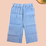 Blue Checks Peplum Sleeveless Co-ord Set - Sleeveless top with shoulder knot