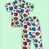 Bob Train Kids Night Suit - Half Sleeve Shirt and Full Pant