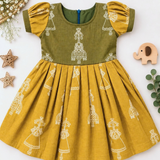 Bommalu Kalamkari Frock - Ammu (Preorder - Dispatch from 23-9-26)
