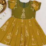 Bommalu Kalamkari Frock - Ammu (Preorder - Dispatch from 23-9-26)