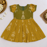 Bommalu Kalamkari Frock - Ammu (Preorder - Dispatch from 23-9-26)