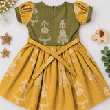Bommalu Kalamkari Frock - Ammu (Preorder - Dispatch from 23-9-26)