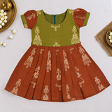 Bommalu Kalamkari Frock - Bommu (Preorder - Dispatch from 23-9-26)