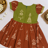 Bommalu Kalamkari Frock - Bommu (Preorder - Dispatch from 23-9-26)