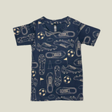 Football Shoes Print Kids Coords (Unisex) - Half Sleeve T-Shirt and Full Pant