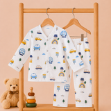 Muslin Full Sleeve Pant Coords - Car