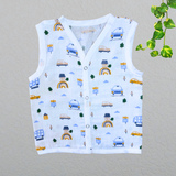 Muslin Button Jabla - Car