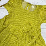 Checks - Frill Cotton Frocks with bow