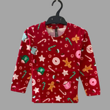 Christmas Cookies Kids Coord Set (Unisex) - Full Sleeve T-Shirt and Full Pant