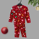 Christmas Cookies Kids Coord Set (Unisex) - Full Sleeve T-Shirt and Full Pant