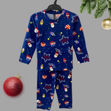 Christmas Vibes Only Print Kids Coord Set (Unisex) - Full Sleeve T-Shirt and Full Pant