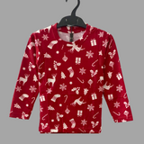 Christmas Deer Print Kids Coord Set (Unisex) - Full Sleeve T-Shirt and Full Pant