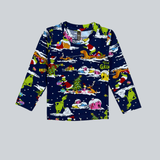 Christmas Grinch Merry Full Sleeve Kids Coord Set (Unisex) - Full Sleeve T-Shirt and Full Pant